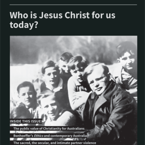 Front Cover SMR #259 Title: "Who is Jesus Christ for us today?" Image: Dietrich Bonhoeffer and young confirmands in 1932m 1930s