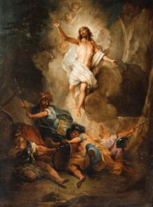 Painting by Nicolas Bertin (1668), titled 'The Ascension of Christ'