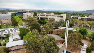 Aerial view of St Mark's National Theological Centre