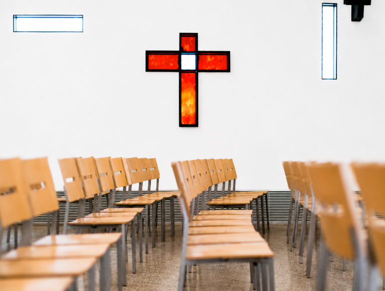 Burgmann College school chapel cross CG